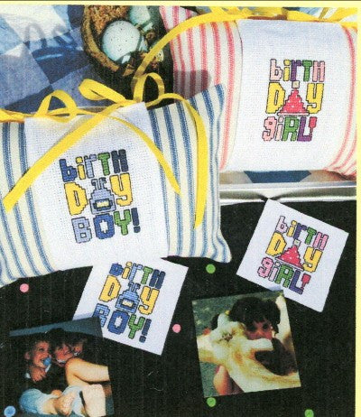 Birthday Girl & Boy Pillow and Magnet Set (Boy) Kit by Amy Bruecken Designs