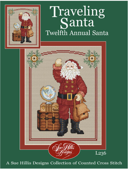 Traveling Santa by Sue Hillis Designs
