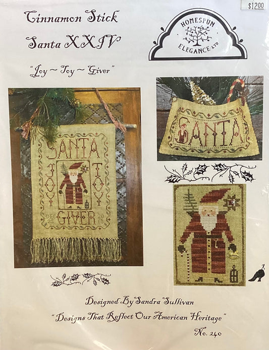 Cinnamon Stick Santa XXIV: Joy Joy Giver by Homespun Elegance