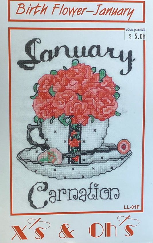 Birth Flower- January by X’s & Oh’s