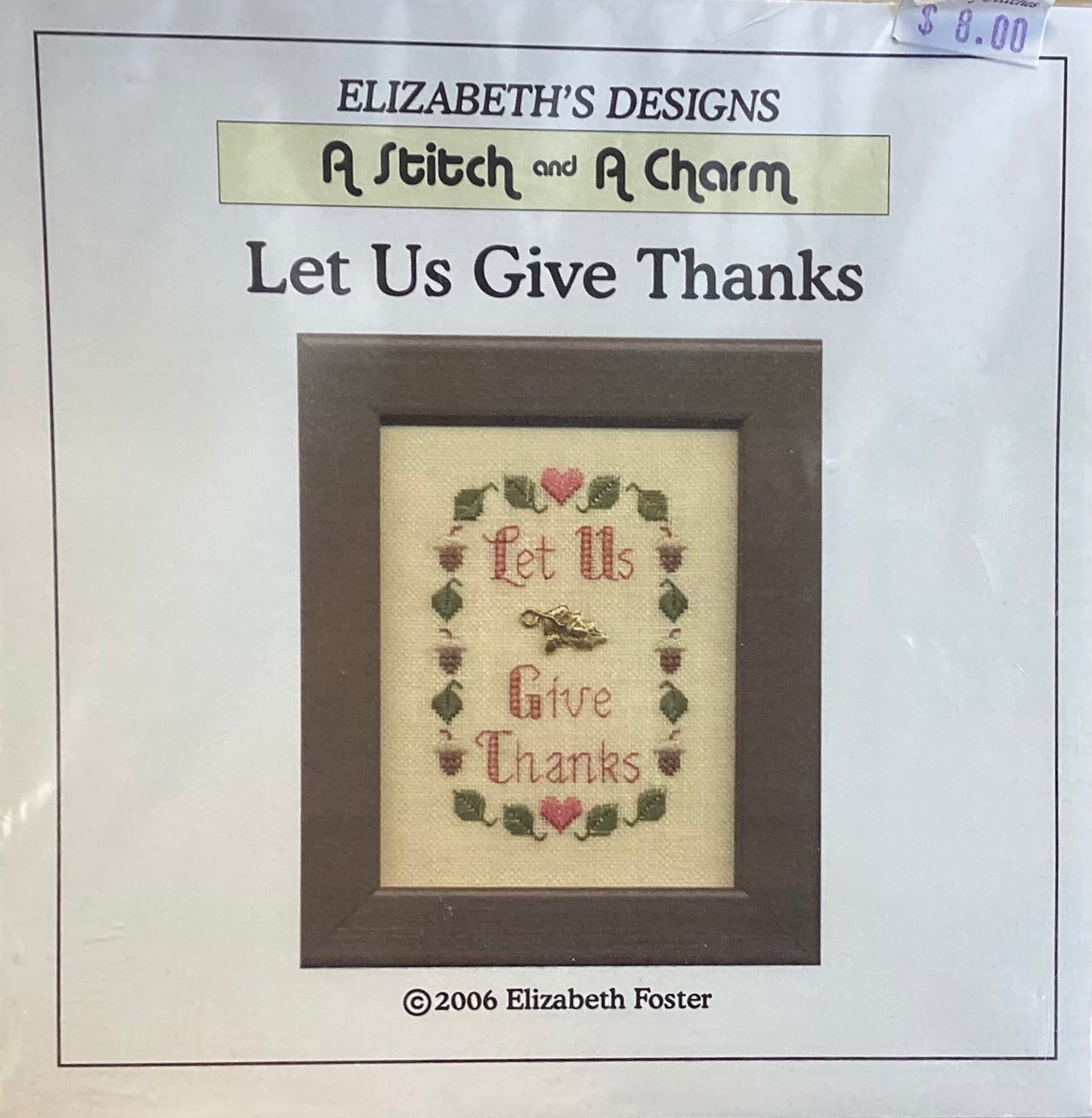 Let Us Give Thanks by Elizabeth’s Designs