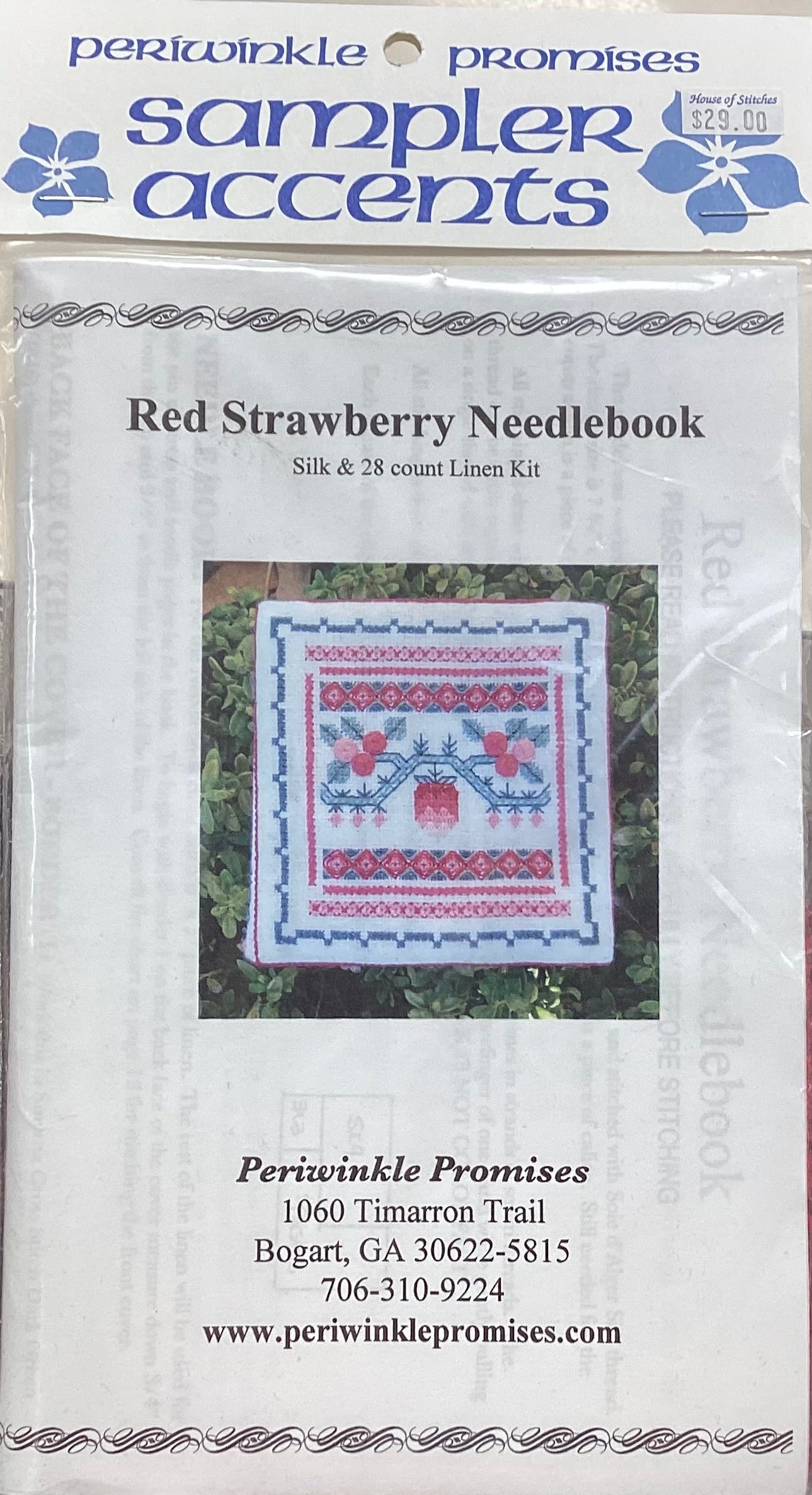 Red Strawberry Needlebook by Periwinkle Promises