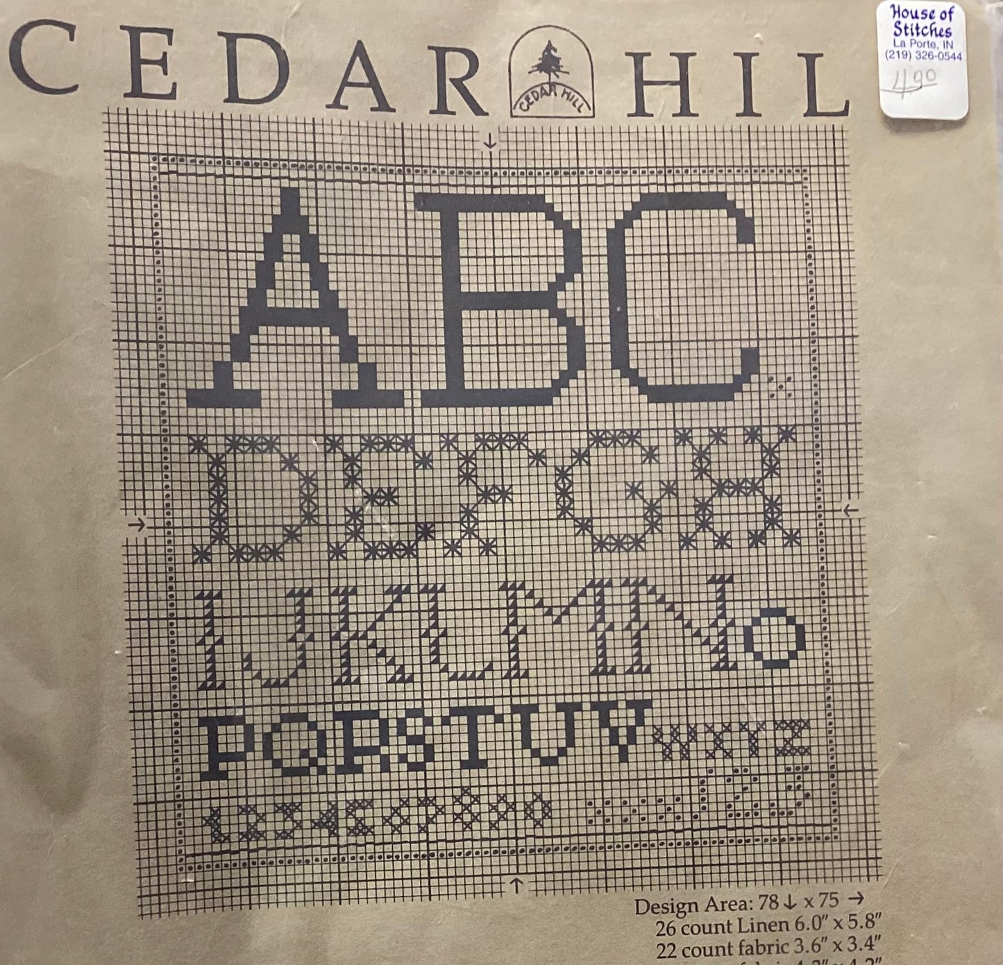 Alphabets on Linen by Cedar Hill