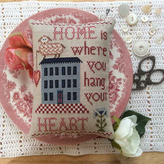 Home is Where You Hang Your Heart by Annie Beez Folk Art