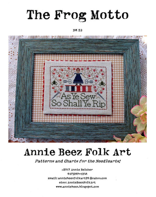 The Frog Motto By Annie Beez Folk Art