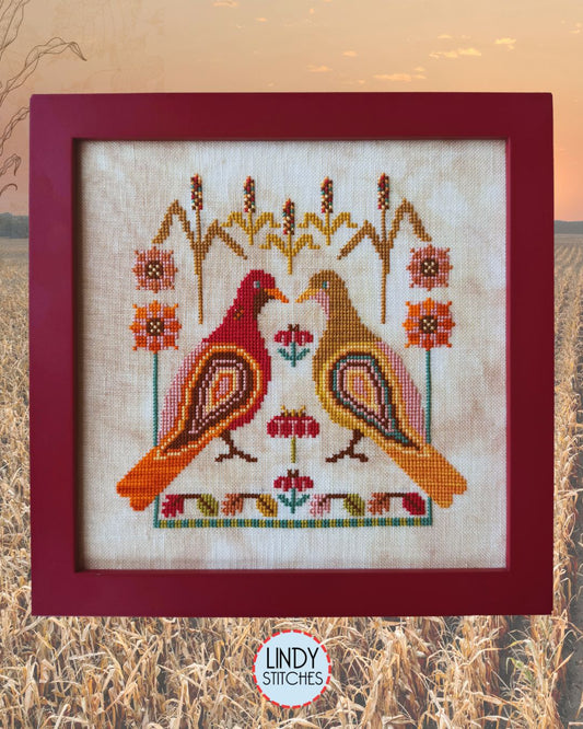 Pigeons in the Corn by Lindy Stitches