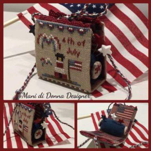 Independence Day Pincushion by Mani di Donna