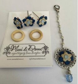 Blue Peacocks Accessories Pack by Mani di Donna