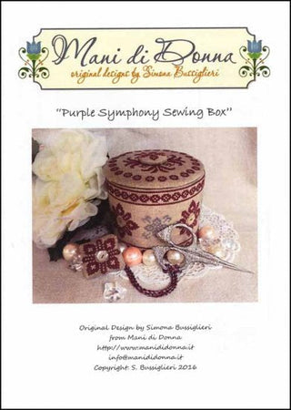 Purple Symphony Sewing Box by Mani di Donna