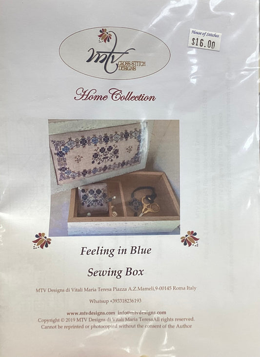 Feeling in Blue Sewing Box by MTV Designs