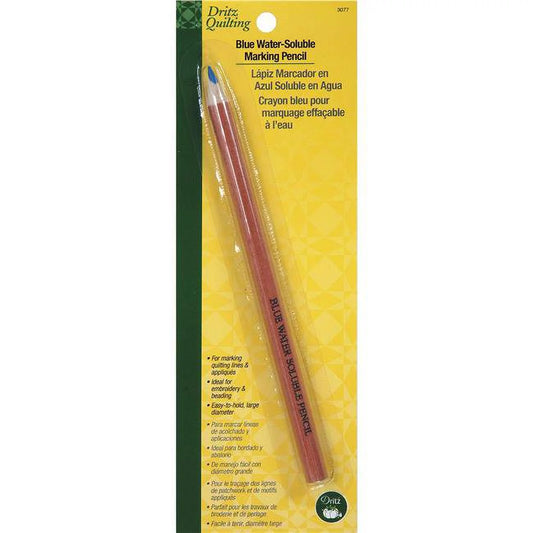 Blue Water-Soluble Marking Pencil