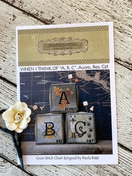 When I Think of “A, B, C”. Acorn, Bee, Cat by PuntiniPuntini