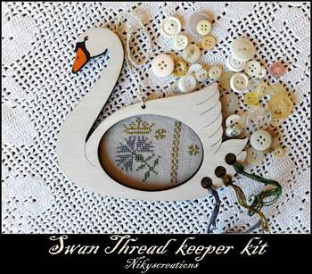 Swan Thread Keeper Kit by Nikyscreations Kits