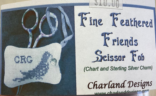 Fine Feathered Friends Scissor Fob by Charland Designs