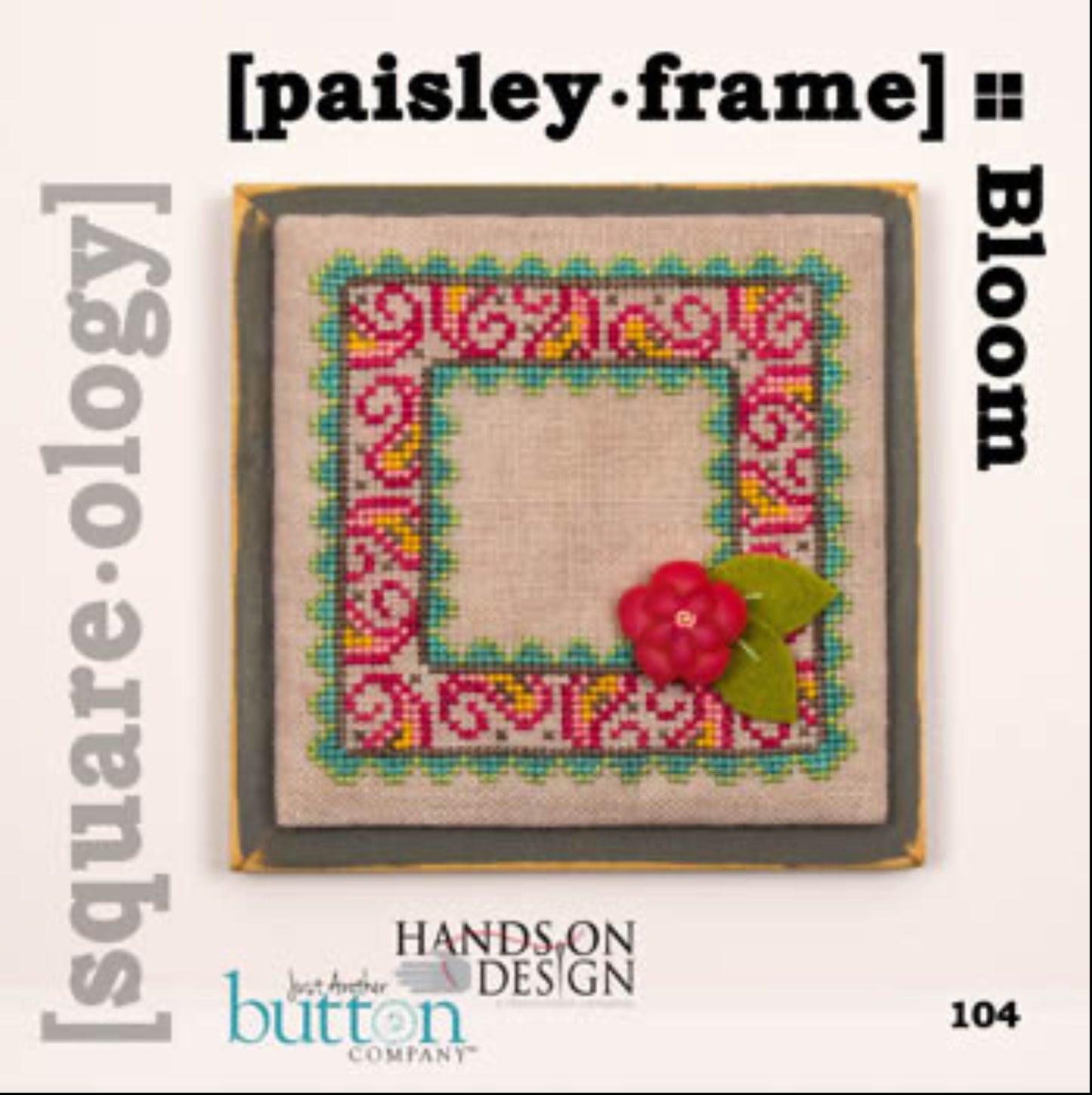 Square-ology: Paisley Frame (Bloom) by Just Another Button Company
