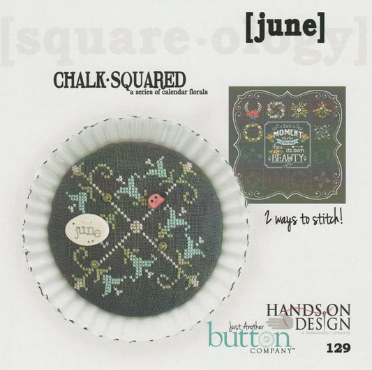 Square-ology: Chalk Squared June by Just Another Button Company
