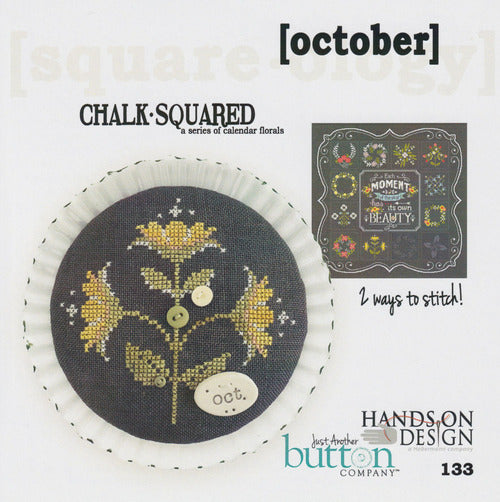 Square-ology: Chalk Squared October by Just Another Button Company