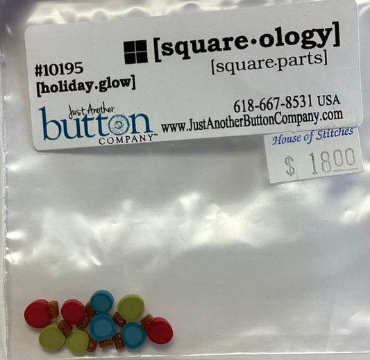Square-ology: Holiday Glow Embellishment Pack by Just Another Button Company