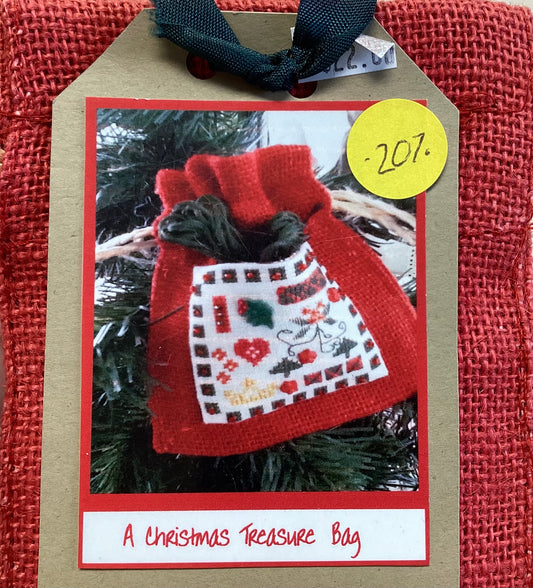 A Christmas Treasure Bag Kit by The Purple Thread