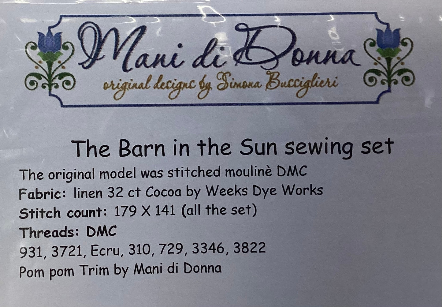 The Barn in the Sun Sewing Set By Mani di Donna