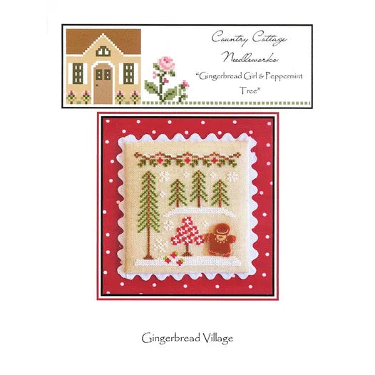 Gingerbread Village: Gingerbread Girl & Peppermint Tree by Country Cottage Needleworks