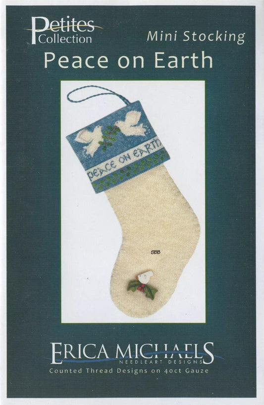 Petites Collection: Mini Stocking Peace on Earth by Erica Michaels