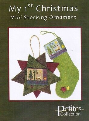 Petites Collection: My 1st Christmas - Mini Stocking Ornament by Erica Michaels