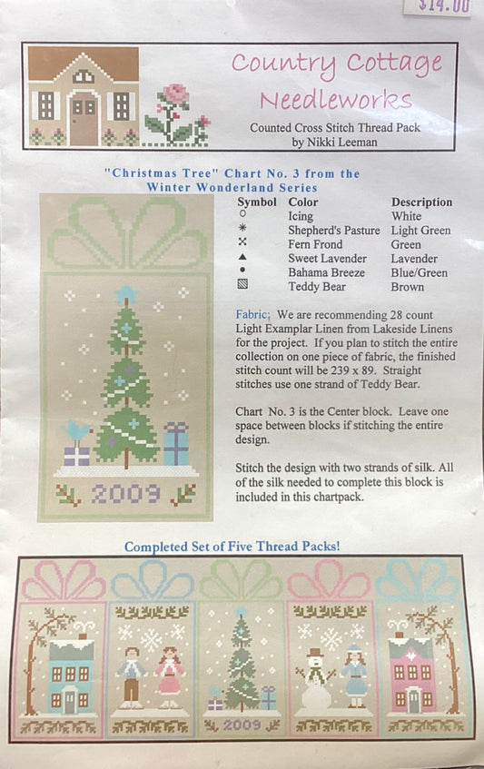 Winter Wonderland Series: #3 Christmas Tree by Country Cottage Needleworks