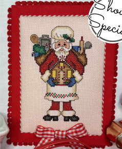 Baking Lover’s Santa (Bright) By Frony Ritter Designs