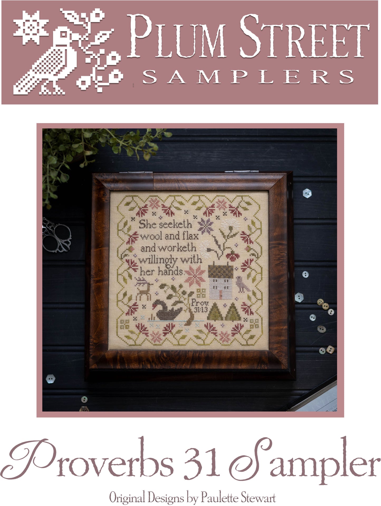 Proverbs 31 Sampler By Plum Street Samplers