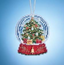 Christmas Tree Globe: Snow Globe Charmed Ornaments Kit By Mill Hill