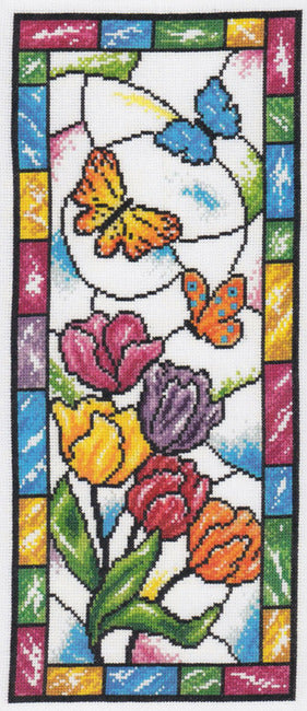 Stained Glass Spring Butterflies by Imaginating