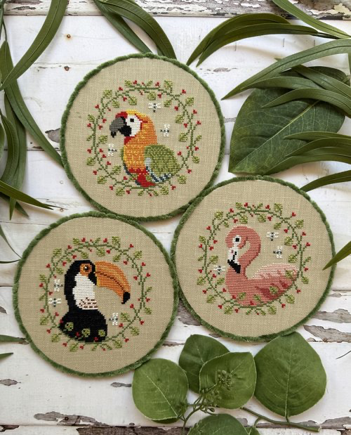 Tropical Birds Trio 2025 by Puntini Puntini