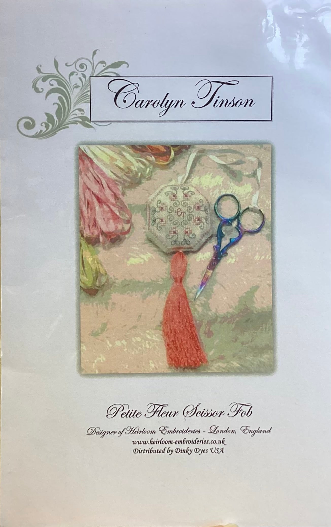 Petite Fleur Scissor Fob by Carolyn Tinson