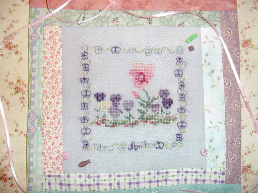 Country Garden in April by Country Garden Stitchery