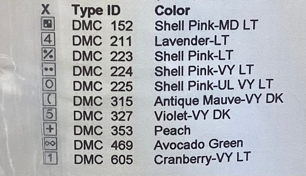 Floral Cross by Country Garden Stitchery