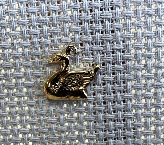 Gold Swan Charms By Just Nan