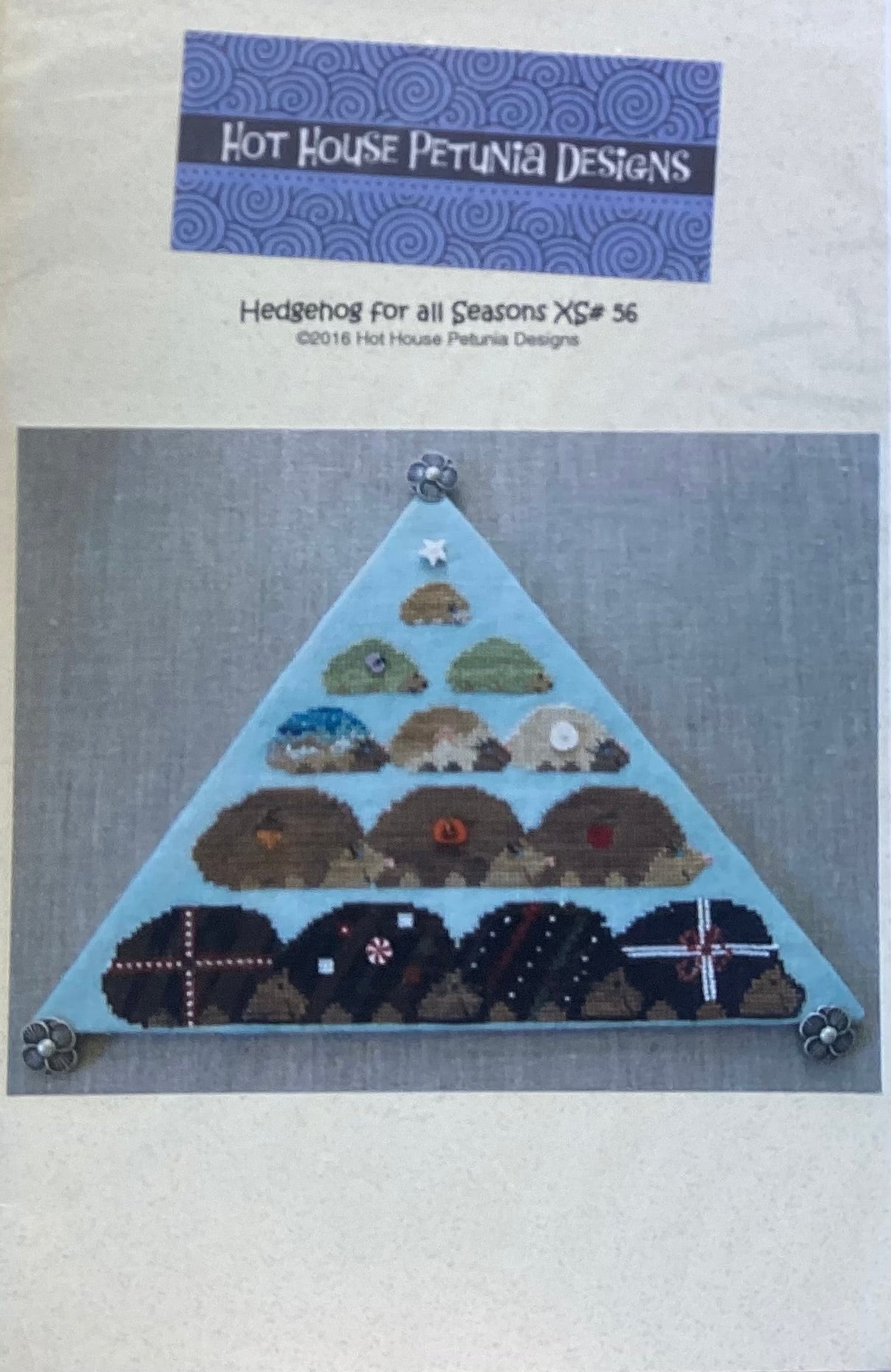 Hedgehog for all Seasons by Hot House Petunia Designs