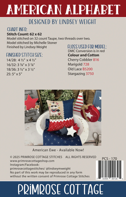 American Alphabet by Primrose Cottage