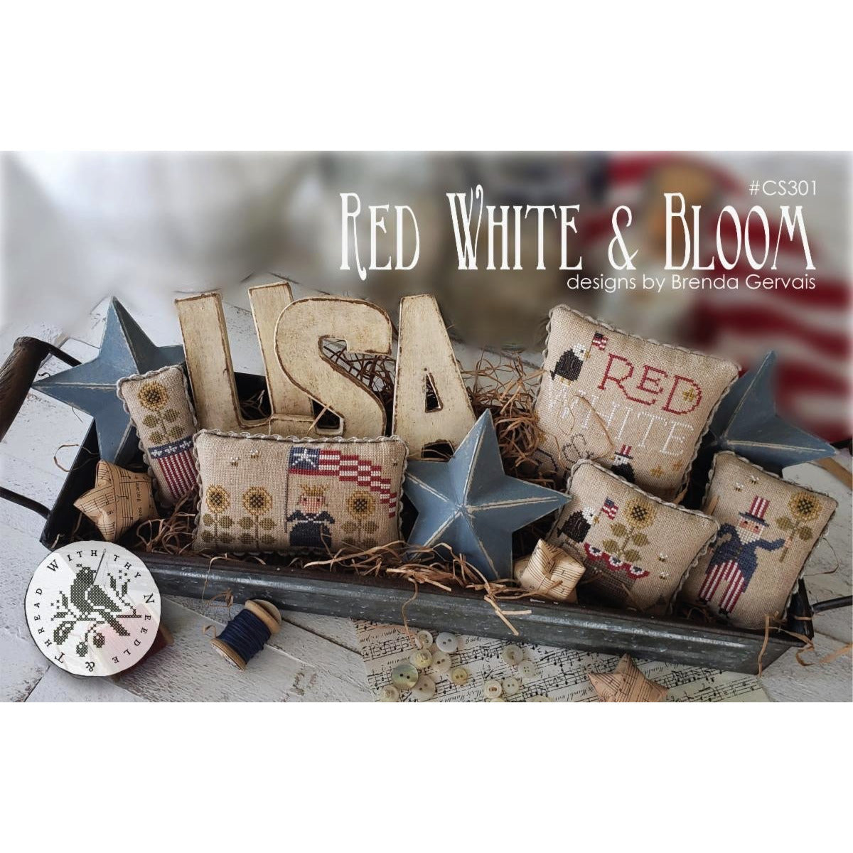 Red, White, & Bloom by With Thy Needle & Thread
