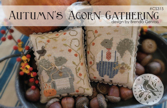 Autumn’s Acorn Gathering by With Thy Needle & Thread