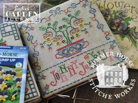 Ladies Garden Journal: Jonny Jump-Up by Summer House Stitche Workes