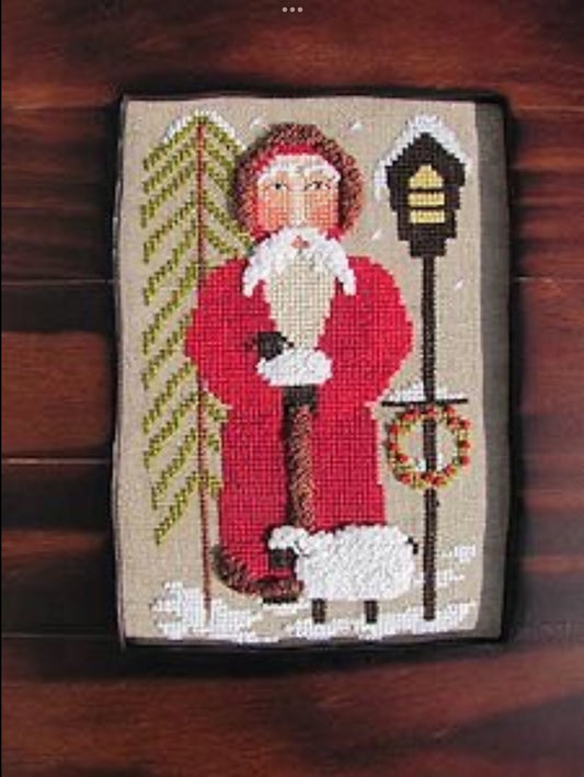 Santa Tending the Sheep by By The Bay Needleart