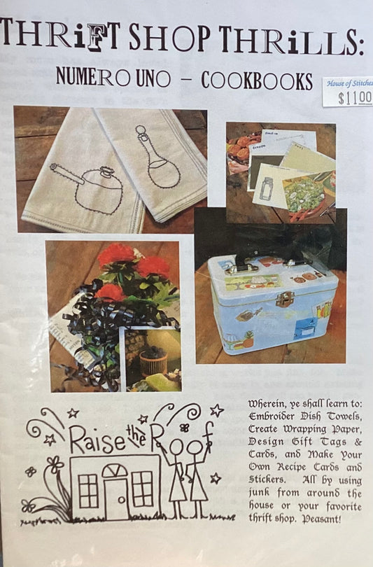Thrift Shop Thrills: Numero Uno-Cookbooks by Raise the Roof Designs