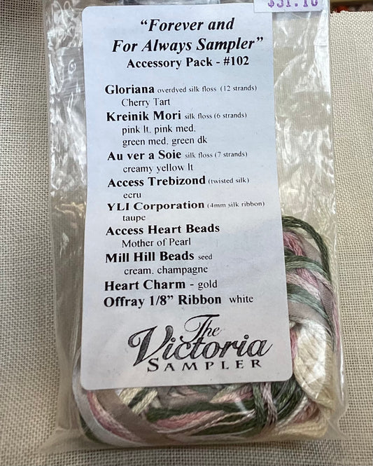 Forever and For Always Sampler Accessory Pack By The Victoria Sampler #102