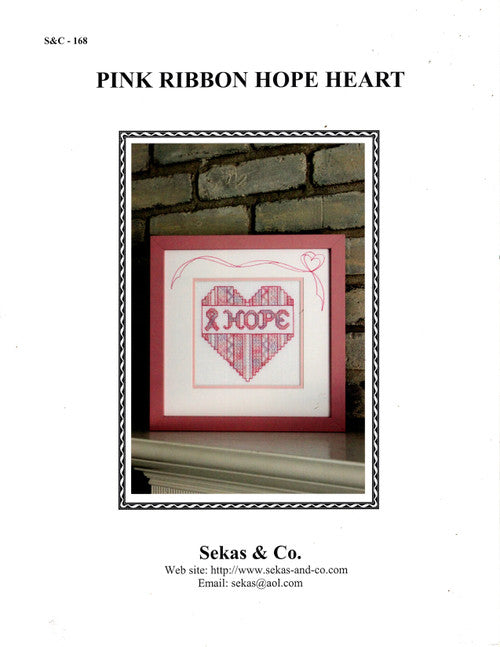 Pink Ribbon Hope Heart by Sekas & Co.