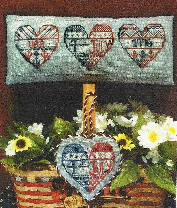 Patriotic Hearts by ScissorTail Designs
