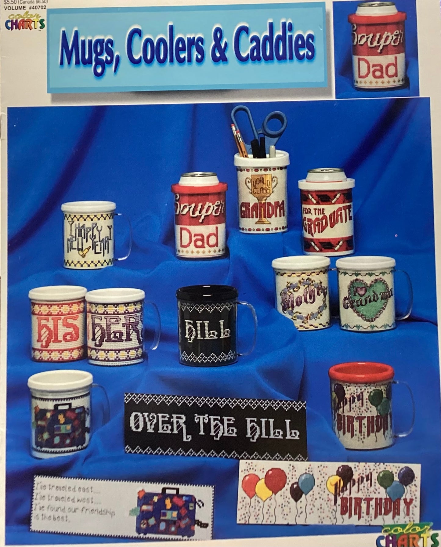 Mugs, Coolers & Caddies by Color Charts