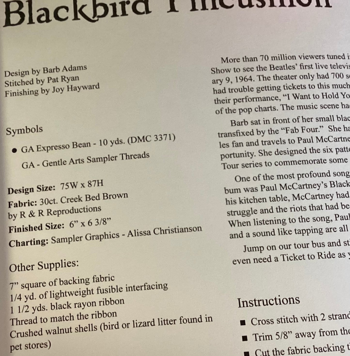 Blackbird: Third in the ‘Magical Mystery Tour’ Series by Blackbird