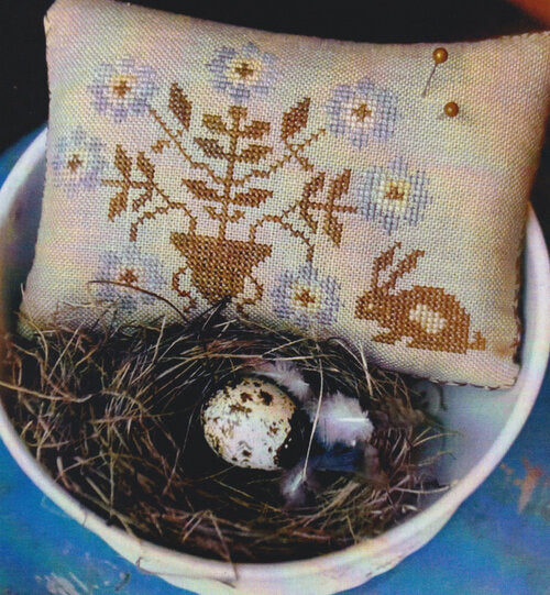 Spring Flowers Pinkeep by Stacy Nash Primitives